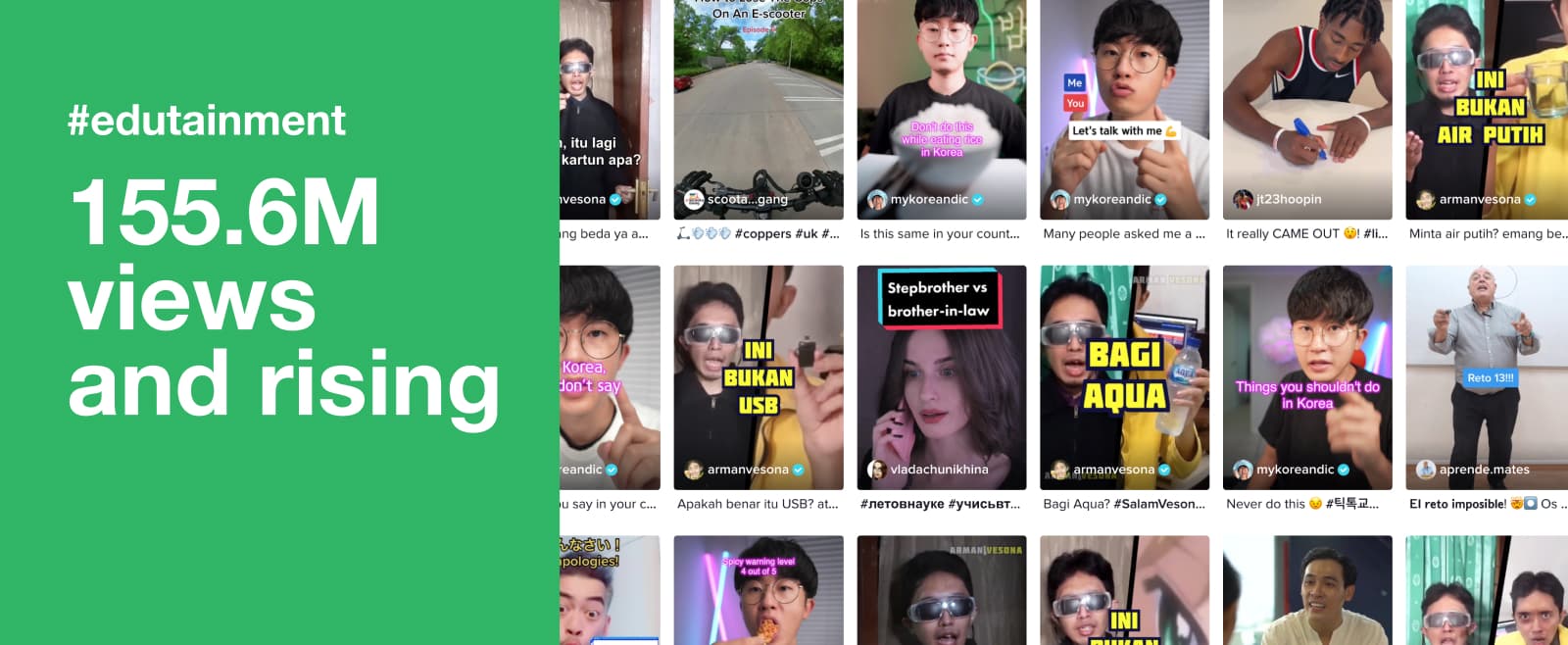 TikTok edutainment statistics