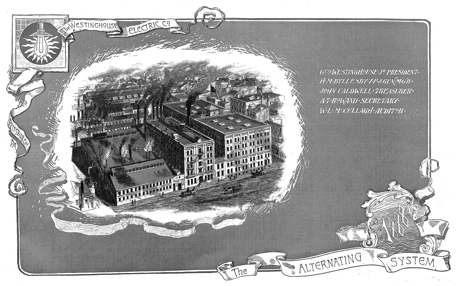 A Westinghouse advertisement, the late 1880s.
